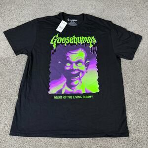 Goosebumps Shirt Mens Extra Large Black Night Of The Living Dummy R.L. Stine